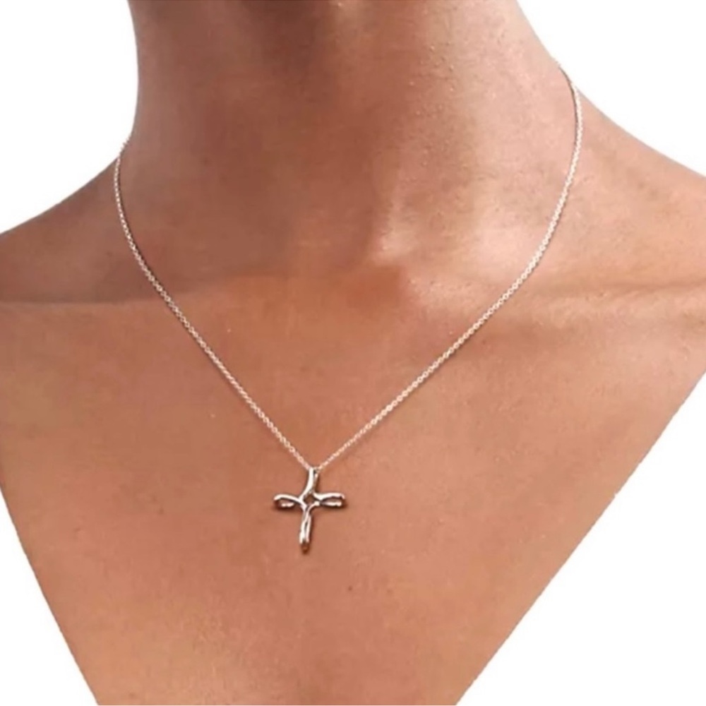 Authentic Tiffany & Co. Elsa Peretti Silver Infinity Necklace - Picture 11 of 15
